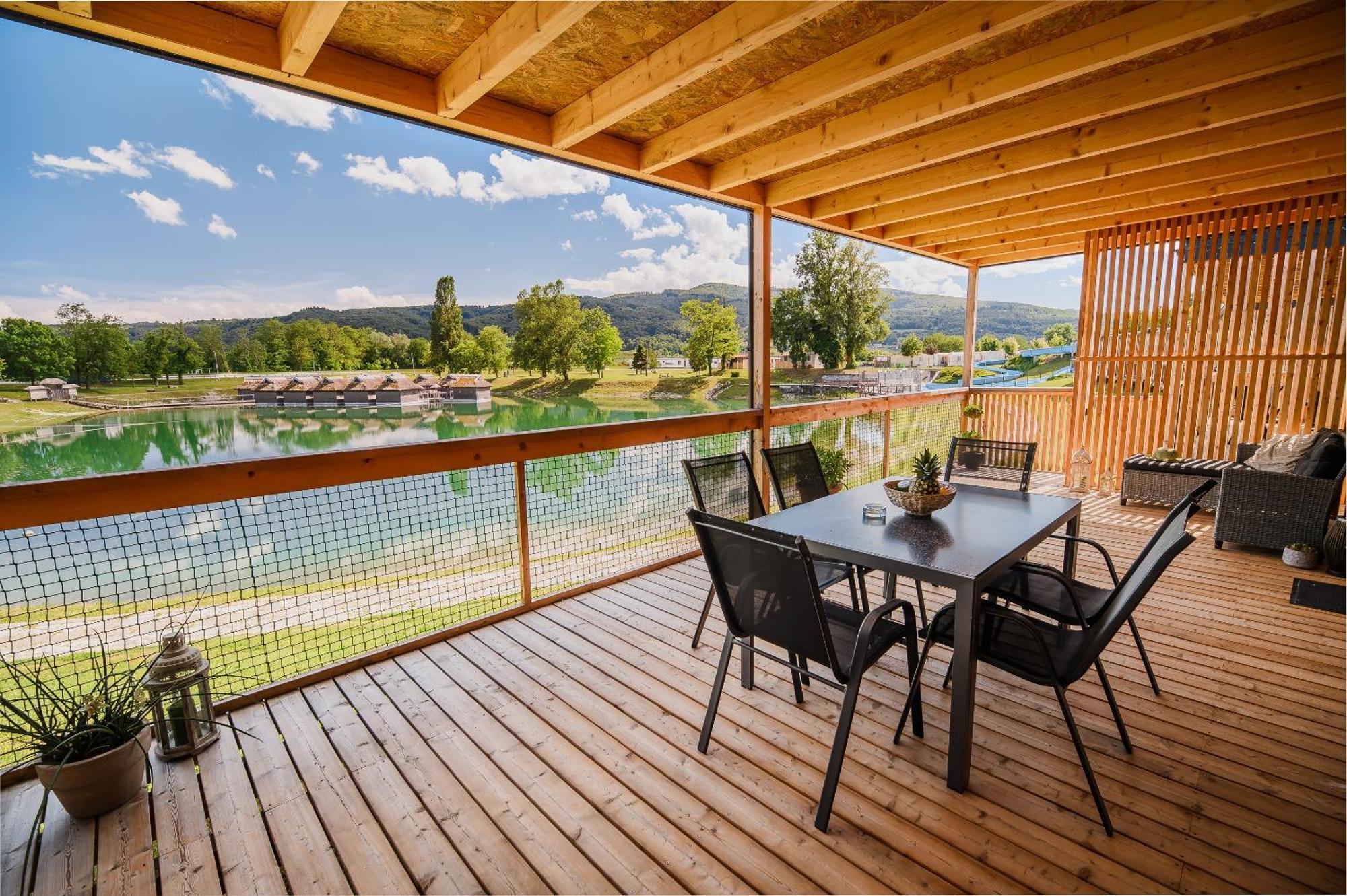 Deluxe Lake View Mobile Homes With Thermal Riviera Tickets Catez ob Savi Eksteriør billede