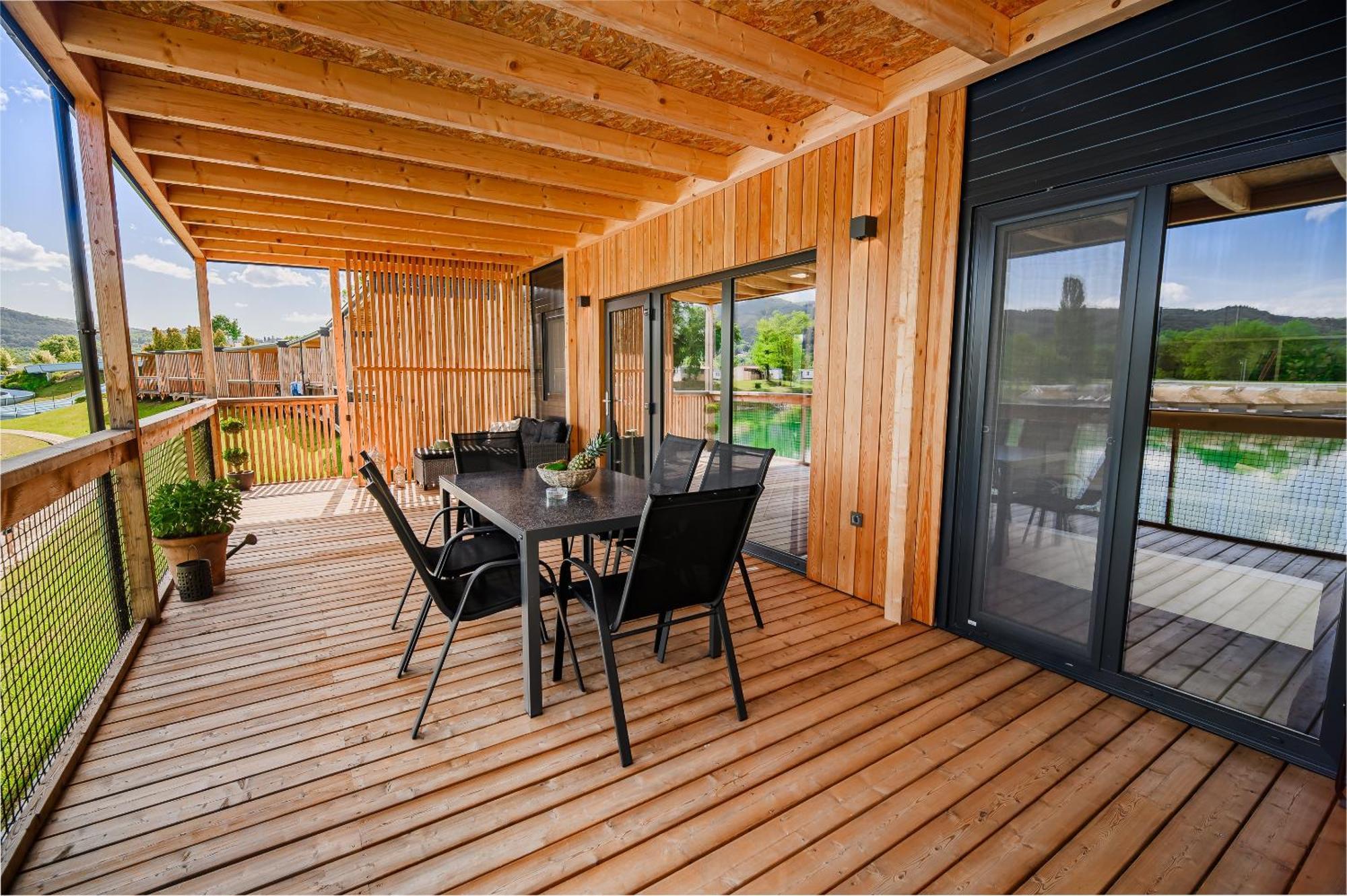 Deluxe Lake View Mobile Homes With Thermal Riviera Tickets Catez ob Savi Eksteriør billede